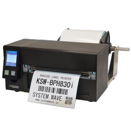 大型ラベル印字8インチプリンタ 熱転写/感熱両用 300dpi標準機