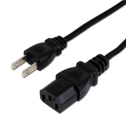 AC電源ケーブル 極細ストレートタイプ