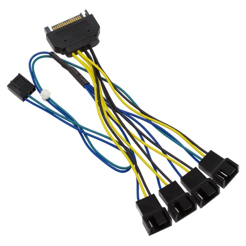 ファンPWM信号4分岐ケーブル 10cm