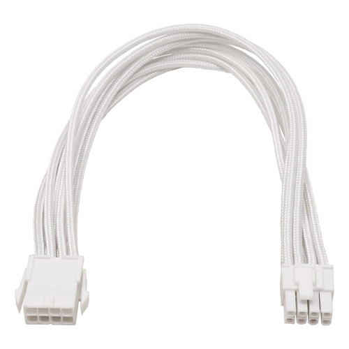 PCI Express用電源延長スリーブケーブル 30cm ホワイト