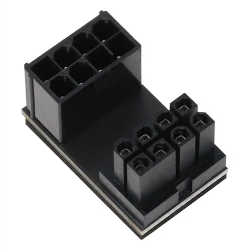 PCI Express用電源変換アダプタ C字型 8ピン下ラッチ用