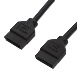 シリアルATAラウンドケーブル 30cm ブラック