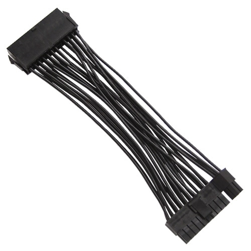 ATX用電源延長ケーブル 15cm ブラック