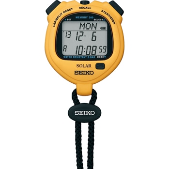 デジタルストップウオッチ スタンダード ソーラー イエロー