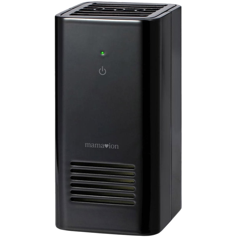 空気清浄機 「ママイオン」 デスクトップ型 PM2.5、ウイルス、花粉を強力除去 学校・職場でも使える充電式卓上型 黒
