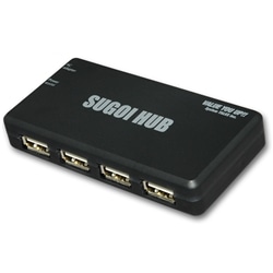 SUGOI HUB4Xシリーズ ブラック 電力供給安定型
