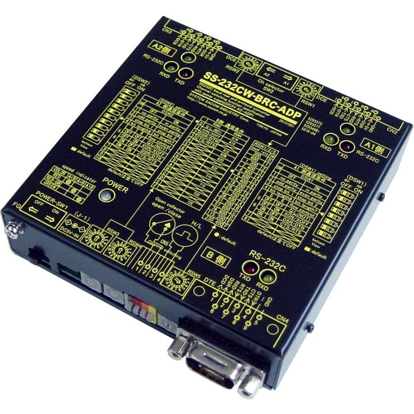 ボーレート変換機能付きRS232C 2ch切換器（ACアダプタ）Dsub9P（メス/インチ）x2⇔Dsub9P（オス/インチ）