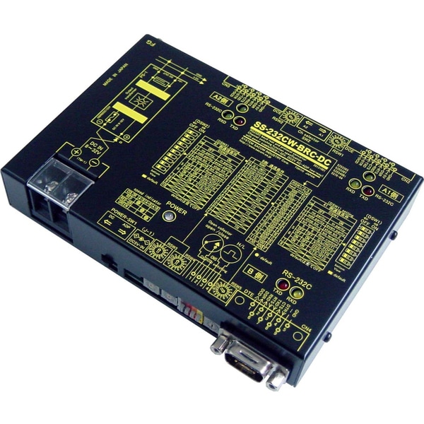 ボーレート変換機能付きRS232C 2ch切換器（DC10～32V）Dsub9P（メス/インチ）x2⇔Dsub9P（オス/インチ）