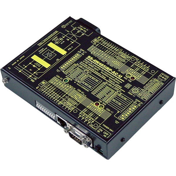 4線式RS485中継器（AC90～250V仕様）【絶縁タイプ】 Dsub9P（オス/インチ）/RJ45/端子台10P（スクリューレス）