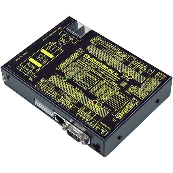 4線式RS485中継器（DC10-32V仕様）【絶縁タイプ】 Dsub9P（オス/インチ）/RJ45/端子台10P（スクリューレス）