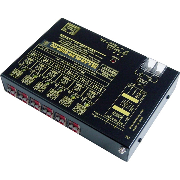 LANリレースイッチユニット（DC10-32V仕様）【独立6ch】［ブレーク（b）接点x6］