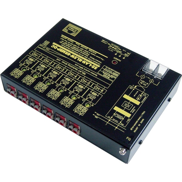 LANリレースイッチユニット（DC10-32V仕様）【独立6ch】［メイク（a）接点X3ch、ブレーク（b）接点x3ch］