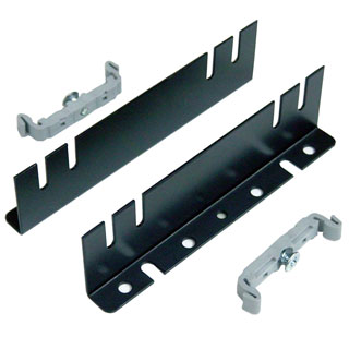 DINレールアダプタ付属L型取付金具 L型・2枚1組・ビス4本・DINレールアダプタ2個