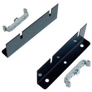 DINレールアダプタ付・L型取付金具 L型・2枚1組・ビス4本・DINレールアダプタ2個