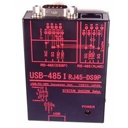 USB(VCOM)⇔RS485変換器（USBバスパワー仕様）【絶縁タイプ】【接続が容易で結線ミスもないDsubコネクタ（9ピン）】USB⇔RJ45/Dsub9P（オス/インチ）
