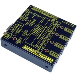 USB（HID）バーコードリーダー4統合⇒3分配出力器（ACアダプタ仕様） USB（HID・キーボード・サブクラス）⇒USB（HID）シリアル（RS232C/USBVCOM）変換
