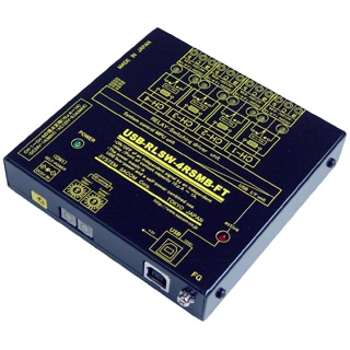 USBリレースイッチユニット（USBバスパワー/ACアダプタ仕様）【独立4ch】[abc接点x4ch]