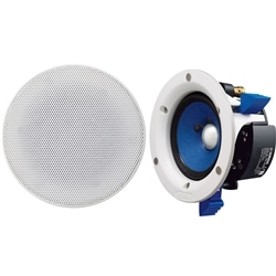 小型設備用天井埋め込み型シーリングスピーカー ホワイト