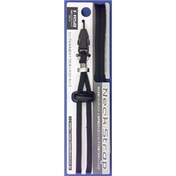 丸紐ネックストラップ-ブラック