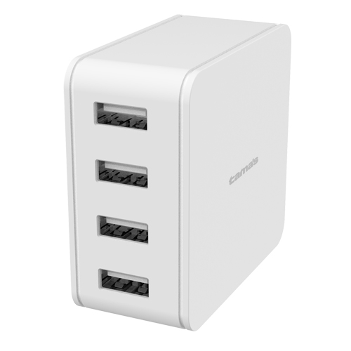 コンセントチャージャー4.8A 4ポート ホワイト