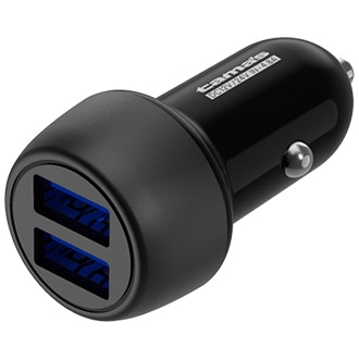 USBカーチャージャー 4.8A 2ポート ブラック