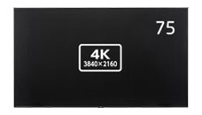 75型パブリック液晶ディスプレイ/3840×2160/DisplayPort、HDMI、RS-232C、ステレオミニジャック/ブラック/スピーカ/〔3年保証〕