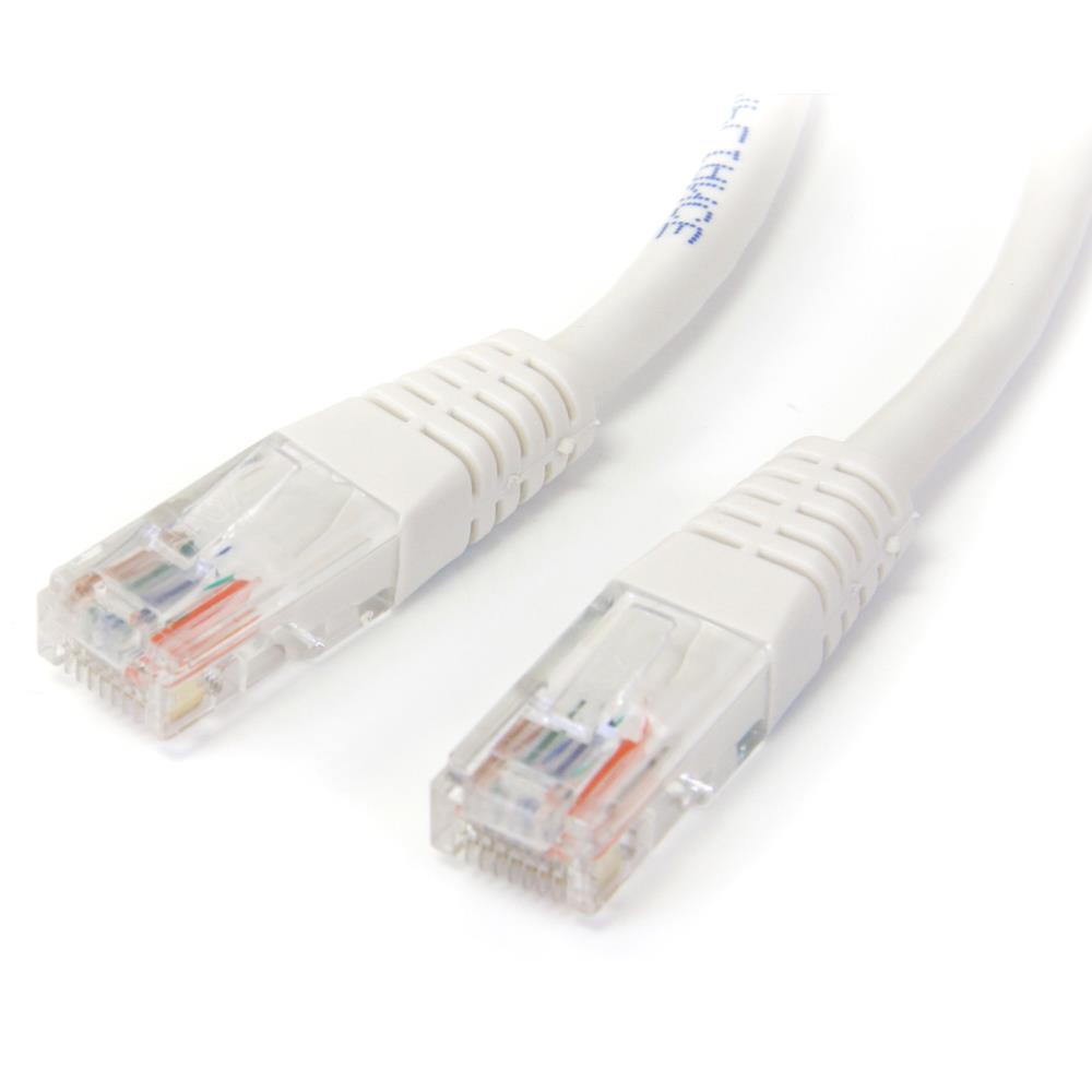 30cm Cat5e対応LANケーブル　ホワイト　カテゴリ5e対応イーサネットUTPケーブル　モールド処理済みRJ45コネクタ 保証期間： 永久保証