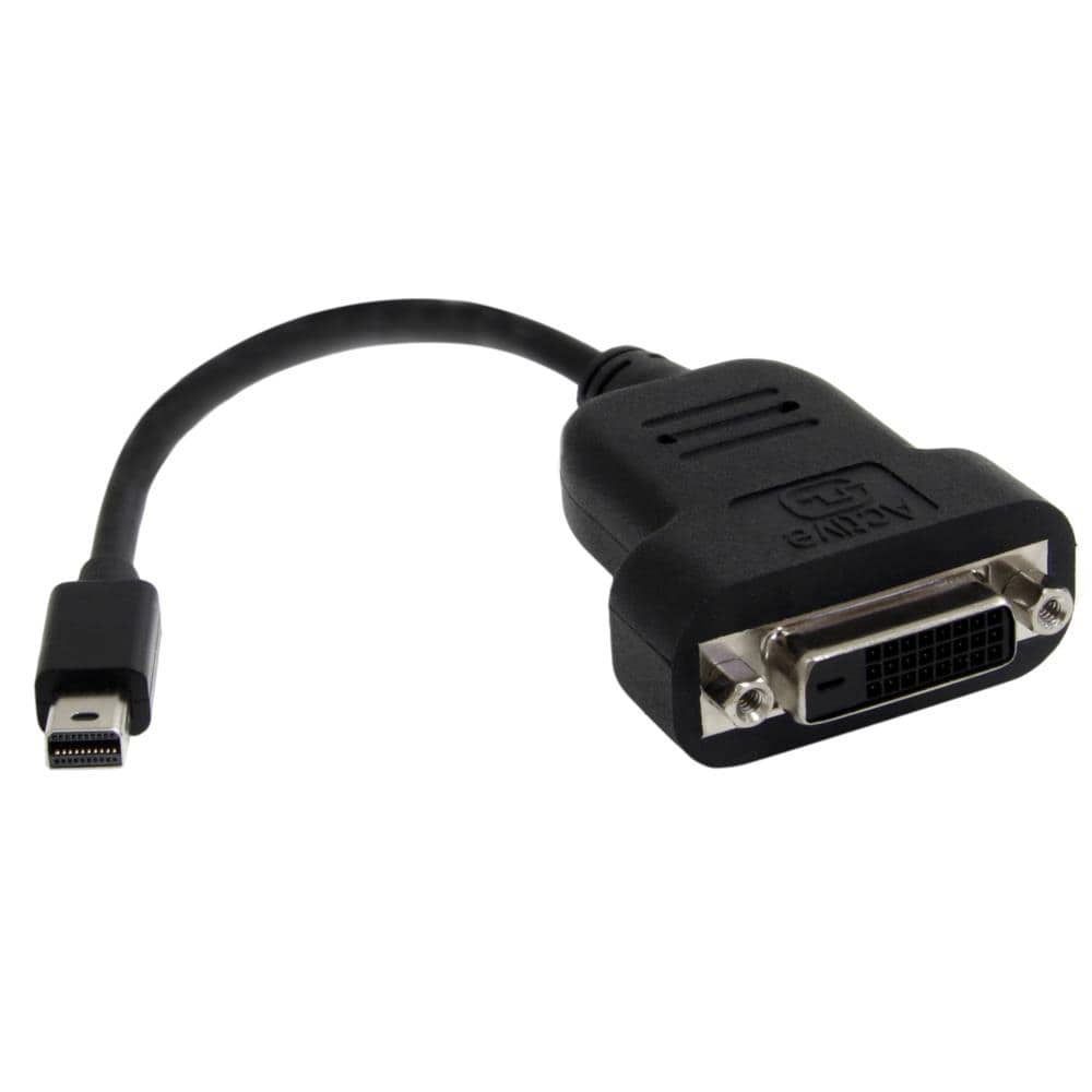 Mini DisplayPort - DVI 変換アダプタ/mDP 1.2 - DVI-Dビデオ変換/1080p/ミニディスプレイポート - DVI シングルリンク映像コンバータ/アクティブアダプタ