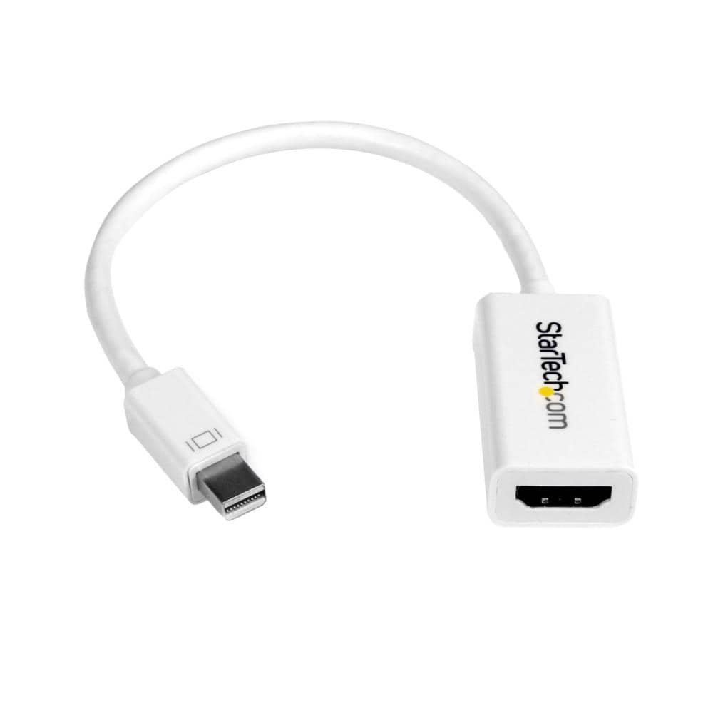 Mini DisplayPort - HDMI 変換アダプタ/mDP 1.2 - HDMI ビデオ変換/4K30Hz/ミニディスプレイポート - HDMI 映像コンバータ/ミニDP - HDMI アクティブアダプタ/ホワイト