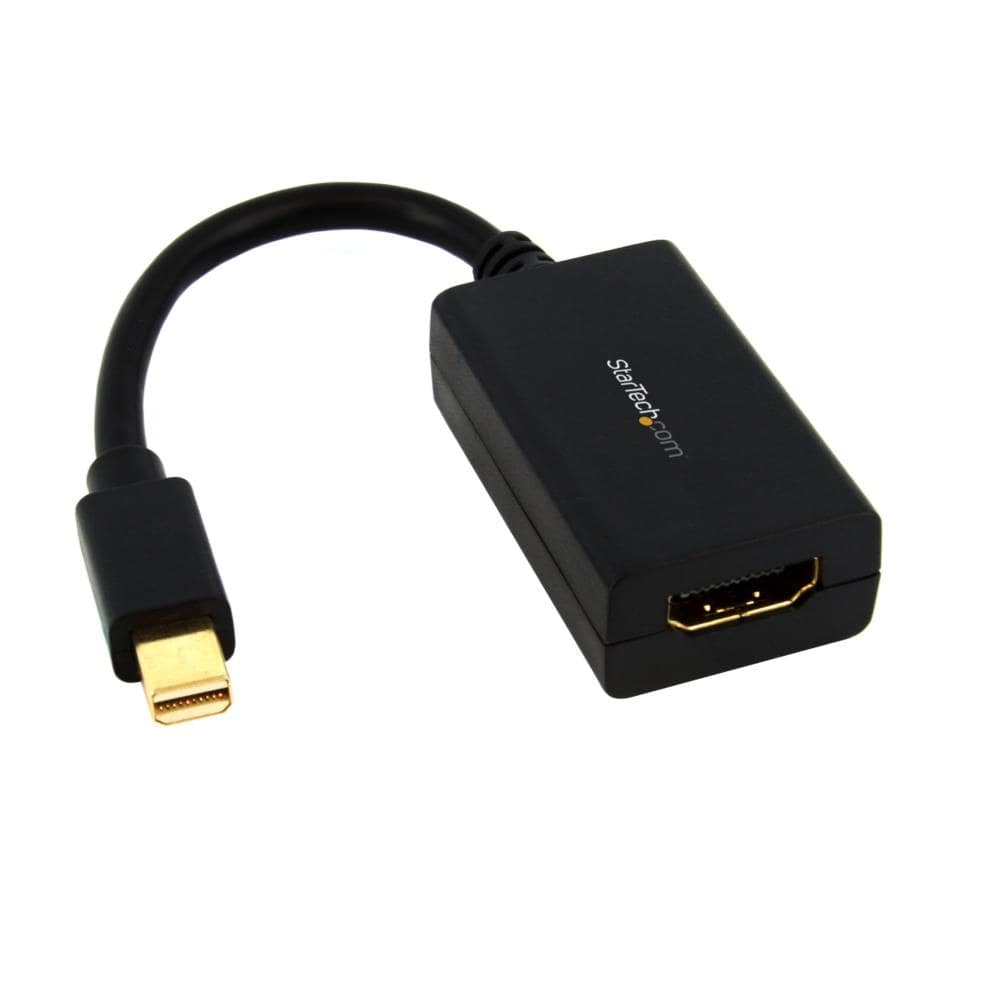 Mini DisplayPort－HDMI変換アダプタ ミニディスプレイポート/ mini DP(オス)－HDMI(メス)コンバータ 1920x1200 ブラック　保証期間： 3年間