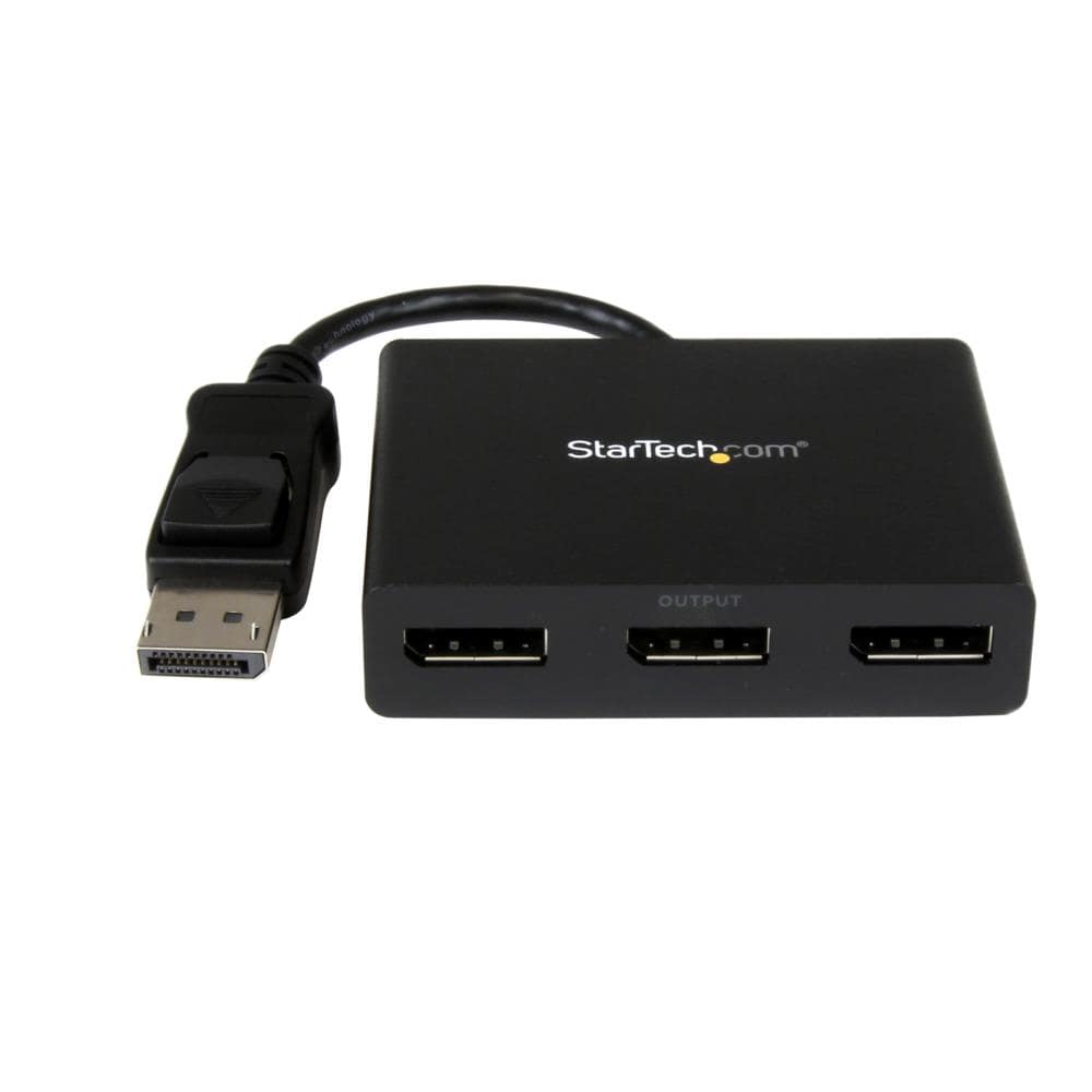 DisplayPort 1.2 - 3ポートDisplayPort MSTハブ マルチディスプレイアダプタ マルチストリームトランスポートハブ 1x ディスプレイポート/DP （オス） - 3x ディスプレイポート/DP（メス）　保証期間： 3年間