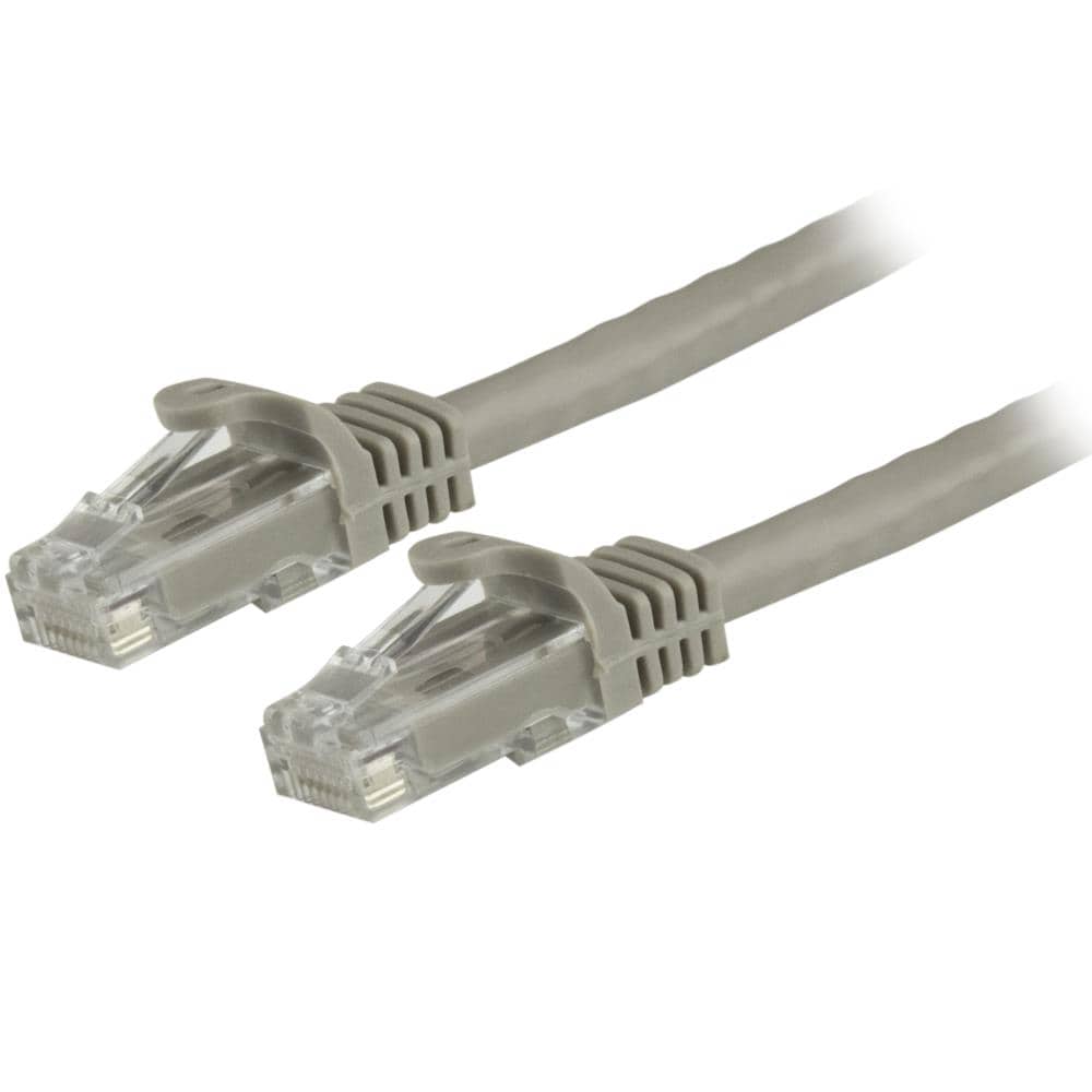3m Cat6対応LANケーブル　カテゴリ6対応イーサネットUTPケーブル　スナグレスタイプ　グレイ　RJ45 オス - RJ45 オス　保証期間： 永久保証
