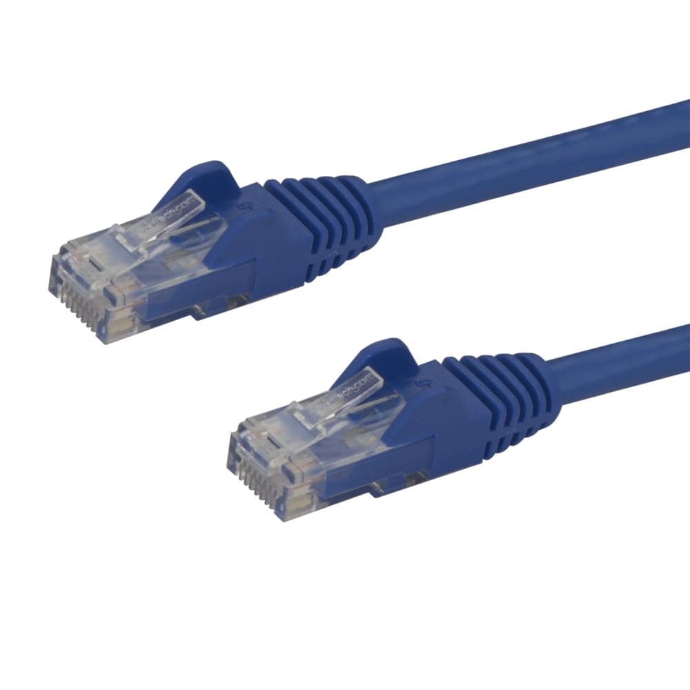50cm カテゴリー6 LANケーブル　ブルー　RJ45モールディングコネクタ(ツメ折れ防止カバー付き)　ギガビットイーサネット対応Cat6 UTPケーブル　保証期間： 永久保証