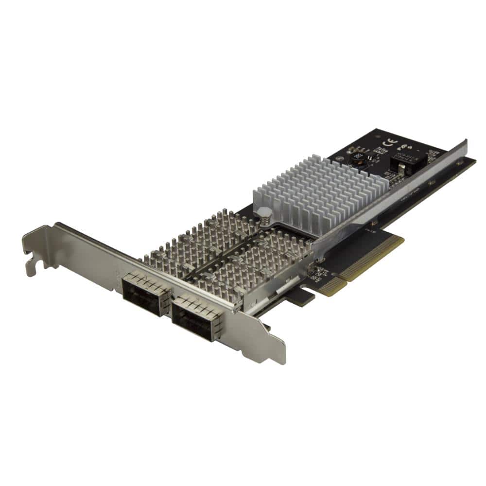 デュアルポートQSFP+サーバーNICカード　PCI Express対応　Intel XL710チップ搭載　40Gbネットワークインターフェースカード　保証期間： 2年間
