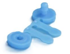 リストバンド（イーブレス）用ホック 青500個