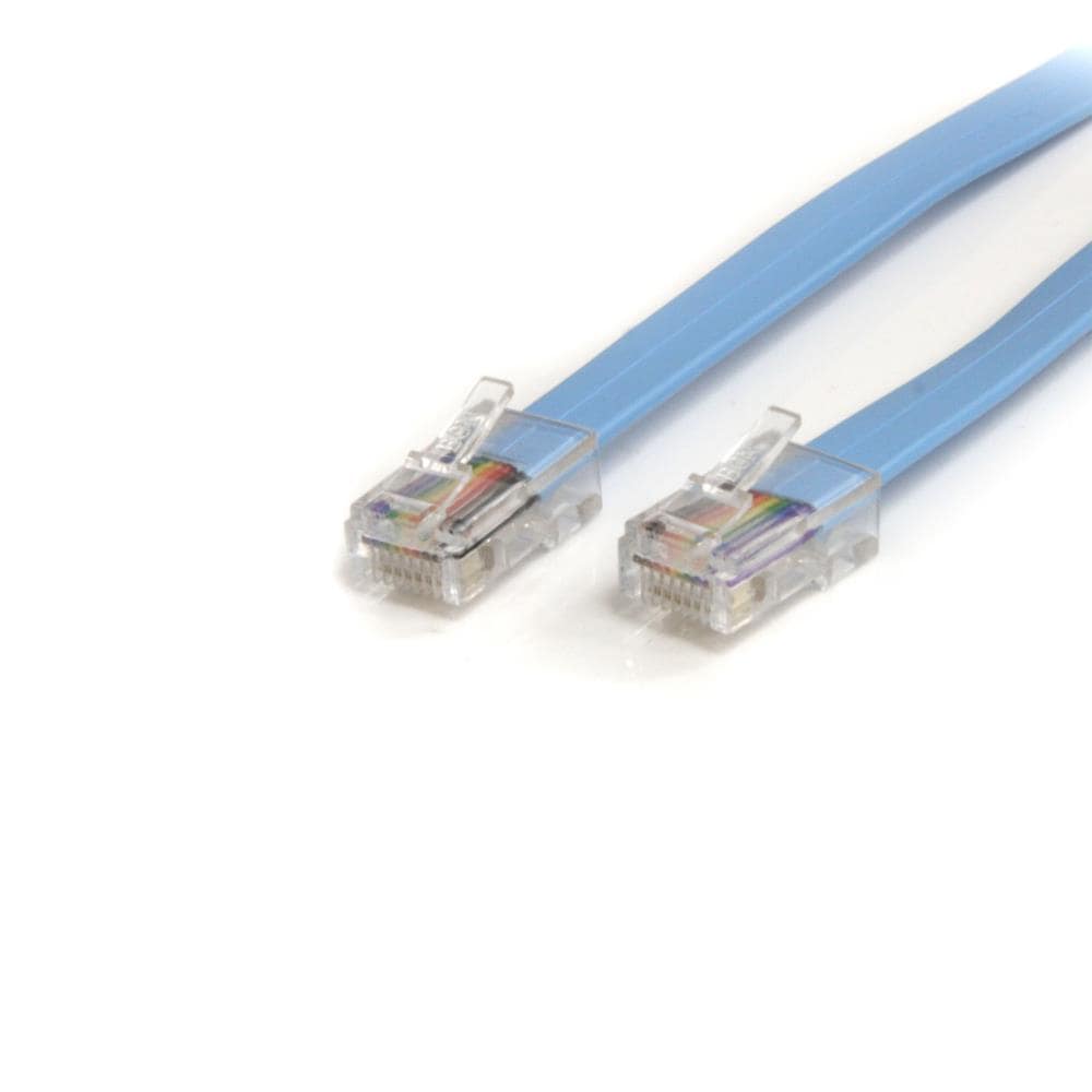 1.8m シスコCisco規格準拠コンソール/ロールオーバー ケーブル　RJ45/オス - RJ45/オス　保証期間： 永久保証