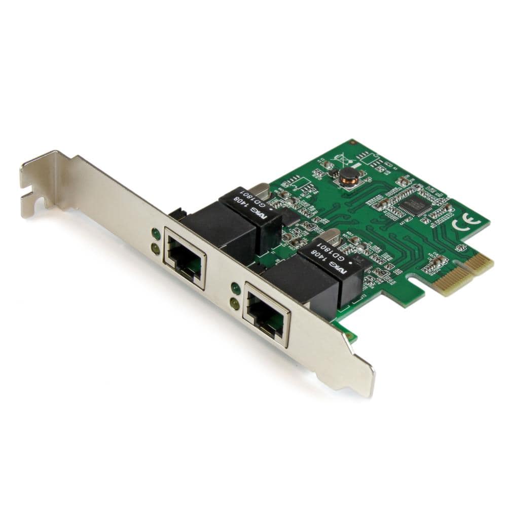 ギガビットイーサネット2ポート増設PCI Express ネットワークアダプタLANカード　2x Gigabit Ethernet 1000Mbps拡張用PCIe NIC有線LANボード　保証期間： 2年間
