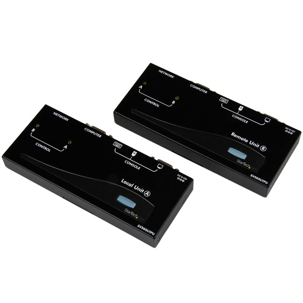 Cat5/Cat6使用VGA対応KVMエクステンダー(延長器) 1024x768(150m延長時)/1280x1024(100m延長時)　保証期間： 2年間