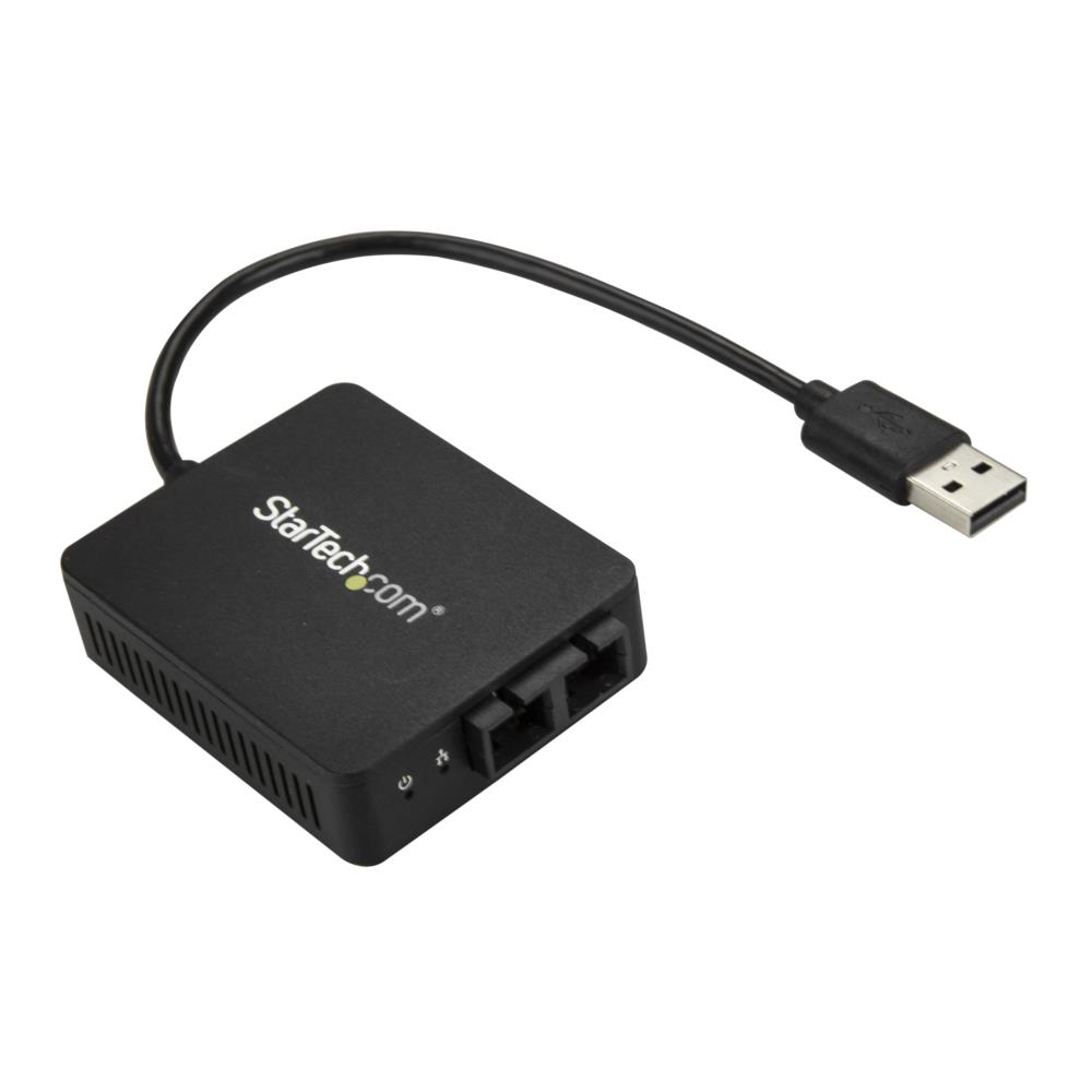 USB 2.0 - 光ファイバー変換アダプタ　100Base-FX　2芯SCコネクタ　マルチモード　Windows/ Mac/ Linux対応　USBネットワークアダプタ　保証期間： 2年間