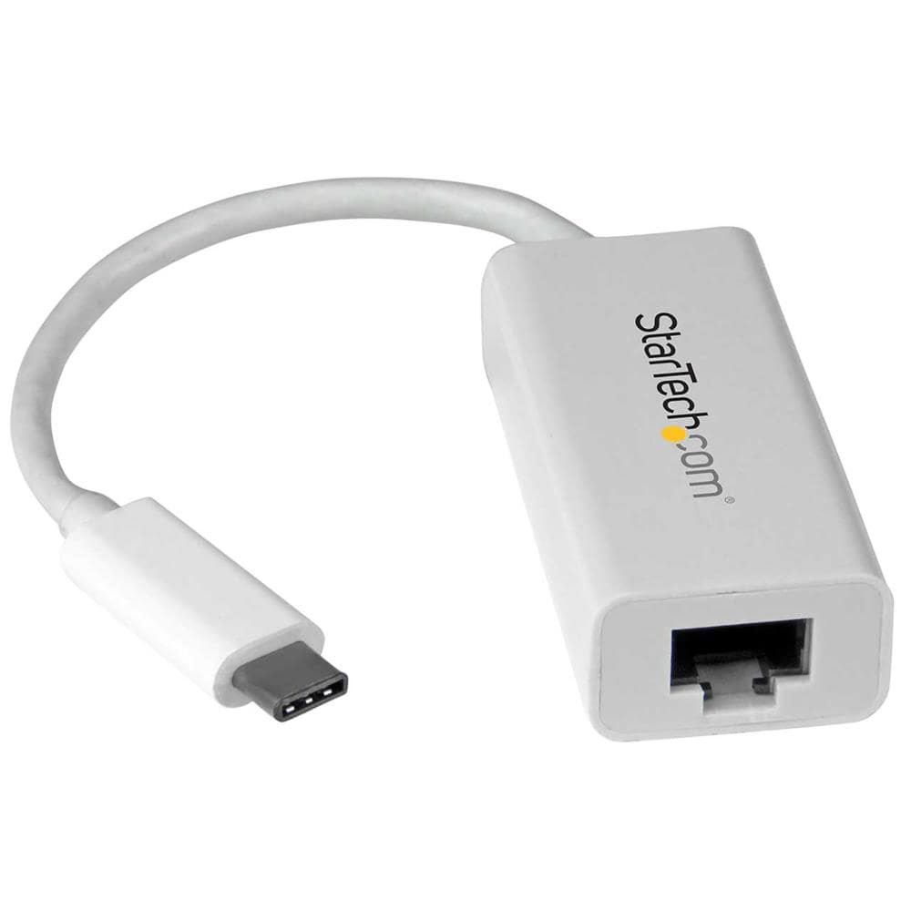 USB-C接続ギガビット有線LAN変換アダプタ　ホワイト　USB 3.1 Type-C(オス) - RJ45(メス)　USB 3.1 Gen 1 (5Gbps)　保証期間： 2年間