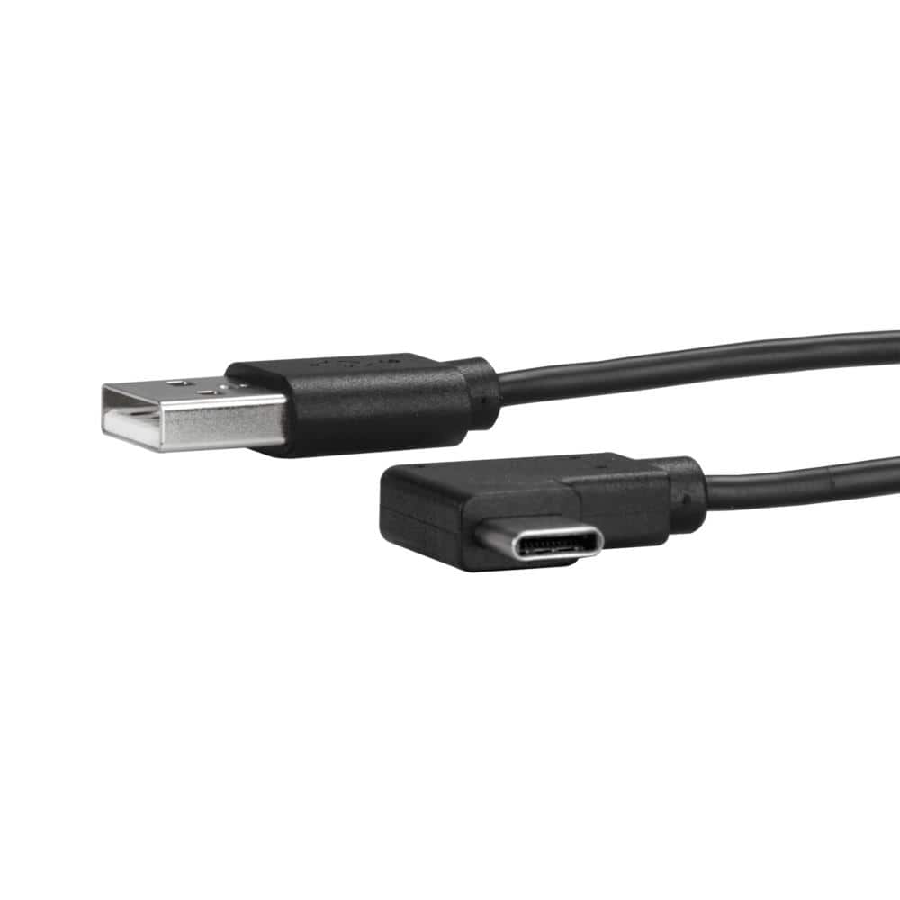 USB-C - USB-A 変換ケーブル USB 2.0準拠 L型Type-C(オス) - A(オス) 1m　保証期間： 永久保証