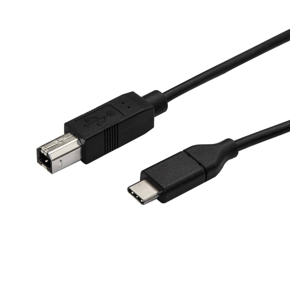 USB-C - USB-B プリンターケーブル オス/オス 3.0m USB 2.0準拠　保証期間： 永久保証