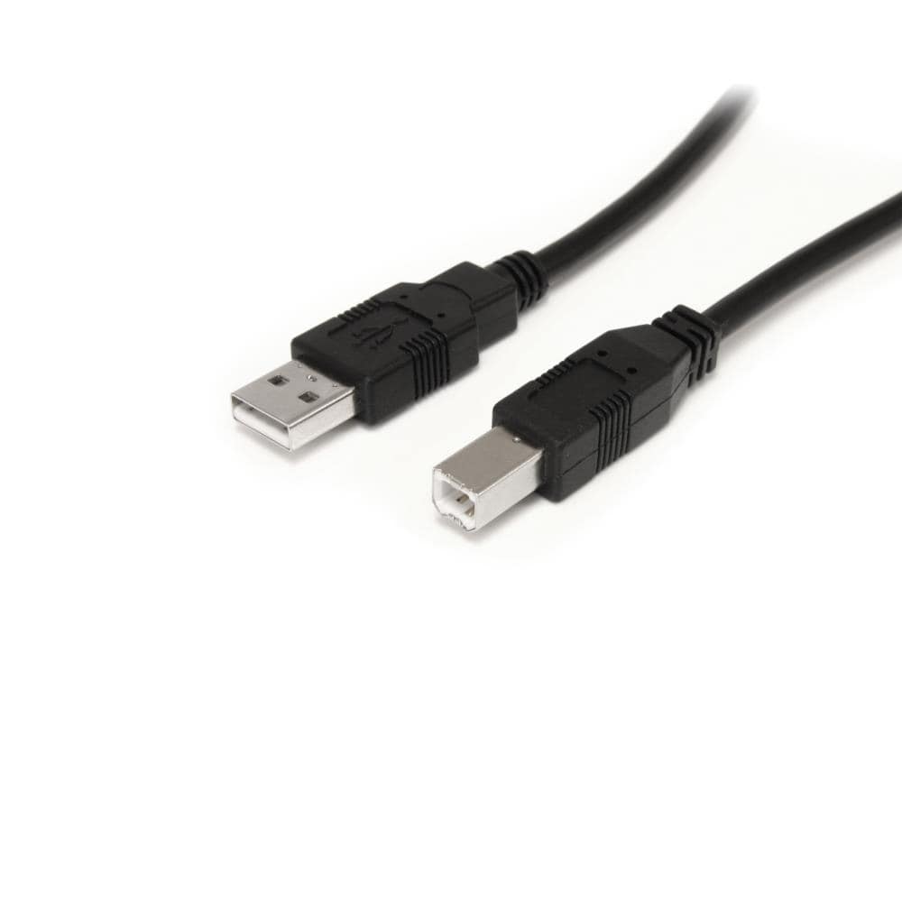10m USB 2.0 リピーターケーブル　USB (A) オスーUSB (B) オス　USB 2.0 480Mbit/s　ブラック　保証期間： 2年間