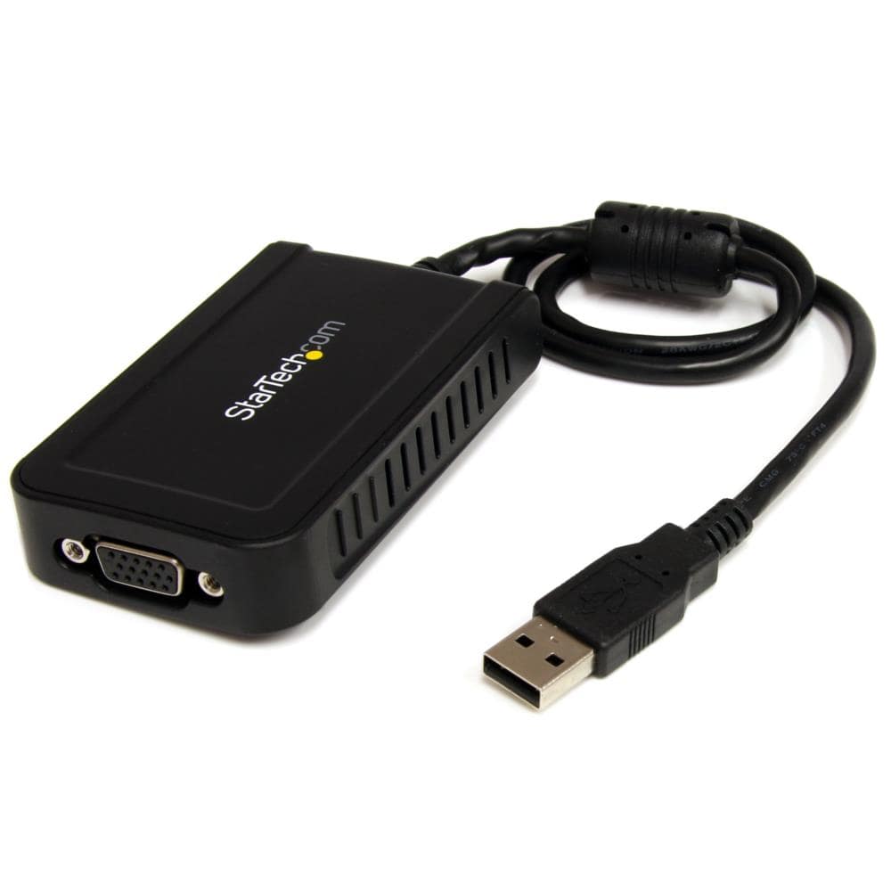 USB－VGA外付けマルチディスプレイアダプタ　USB 2.0 A オス－VGA/アナログRGB (高密度D-Sub15ピン) メス グラフィック変換アダプタ　1920x1200　保証期間： 2年間