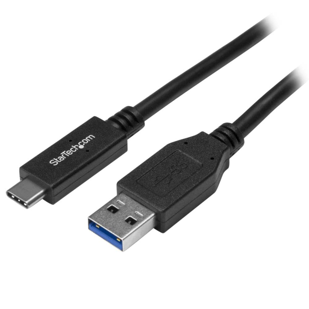 1m ブラック USB 3.1ケーブル　タイプA オス (9ピン) - Type-C/ USB-C オス (24ピン)　リバーシブルデザイン　USB 3.1 Gen 2 （10 Gbps）規格対応　保証期間： 2年間