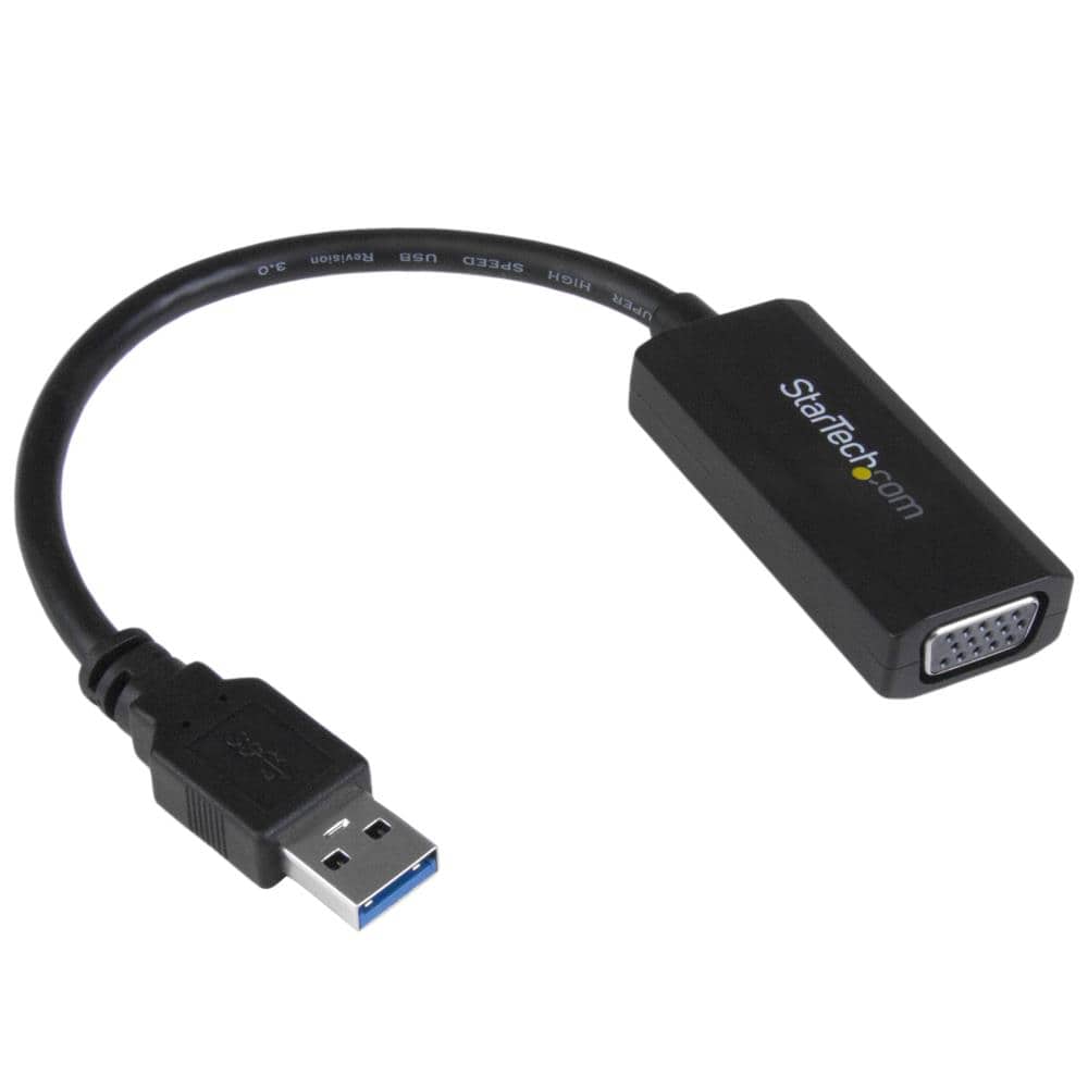 USB 3.0 - VGA変換アダプタ　オンボード・ドライバインストールに対応　USB 3.0 A(オス) - VGA 高密度D-Sub15ピン (メス)　1920x1200（USB 3.0の場合）　保証期間： 2年間