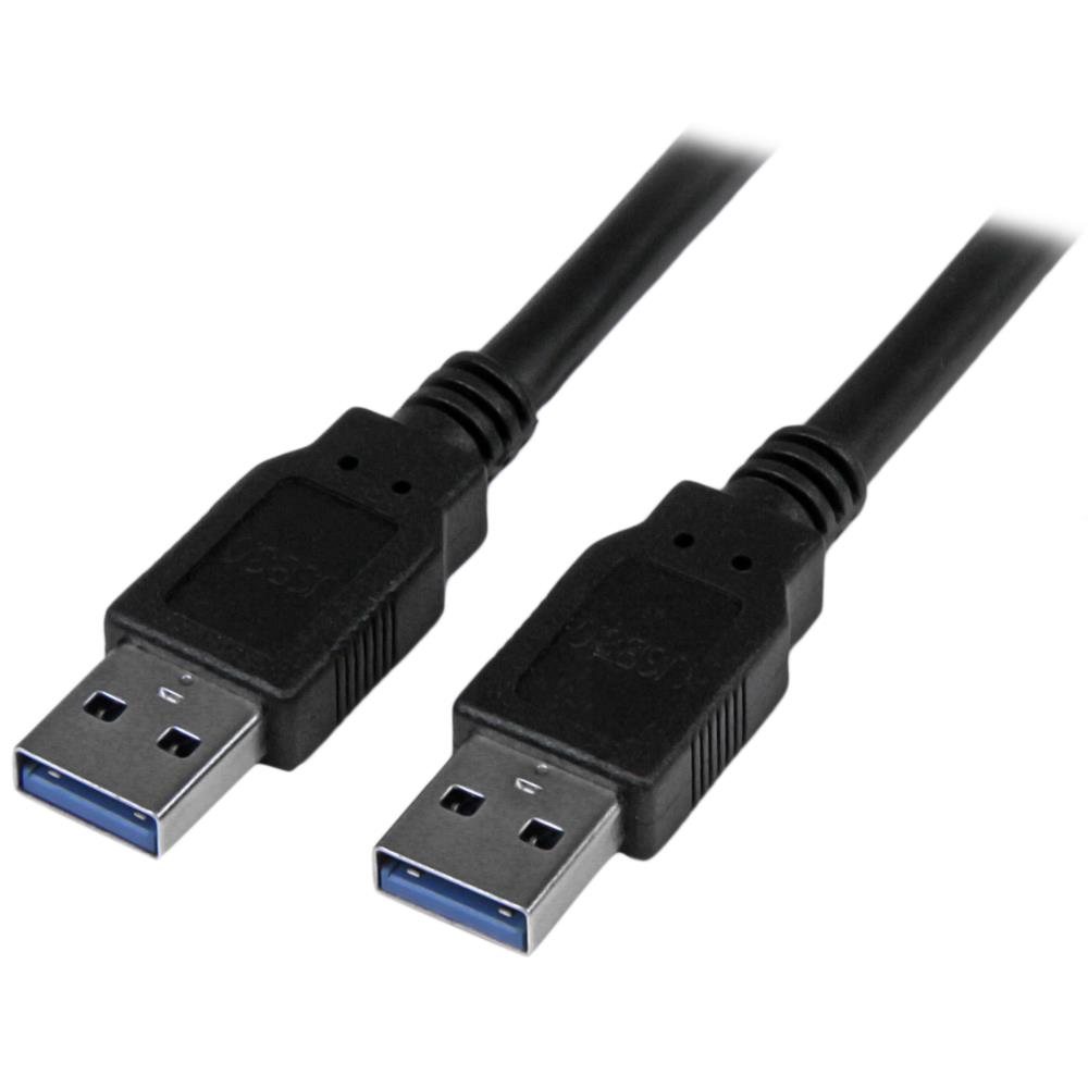 USB 3.0 ケーブル　A(オス) - A(オス)　3m　ブラック　USB 3.1 Gen 1 (5 Gbps)　保証期間： 永久保証