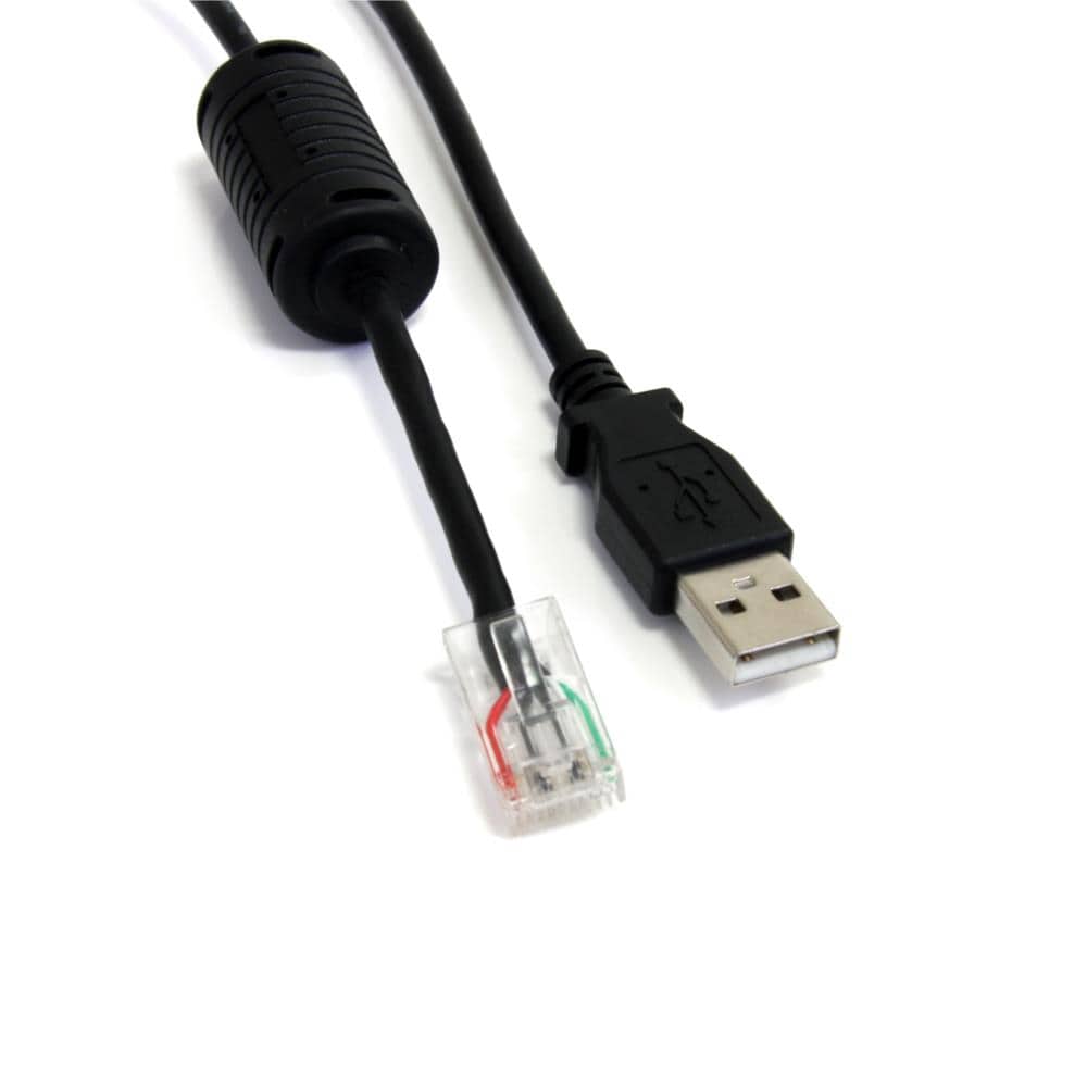 APC UPS専用USBケーブル 1.8m USB A (オス) - RJ-45 (オス) AP9827代替ケーブル　保証期間： 永久保証