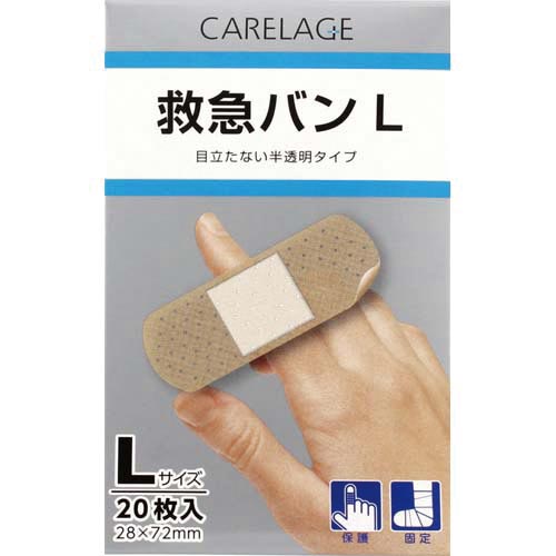 ＣＡＲＥＬＡＧＥ　救急バン　半透明タイプ　Ｌサイズ