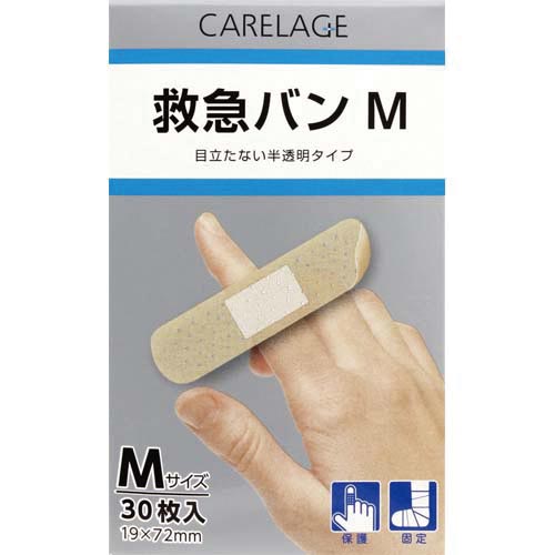 ＣＡＲＥＬＡＧＥ　救急バン　半透明タイプ　Ｍサイズ